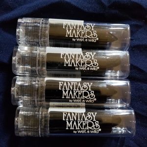 Fantasy maker by wet n wild lot of4 black lipstick